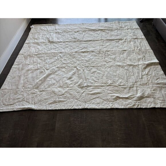 Handmade Patchwork Floral Cotton Quilt Blanket 86x86 Multi Quilted Lap Cover - Picture 8 of 11